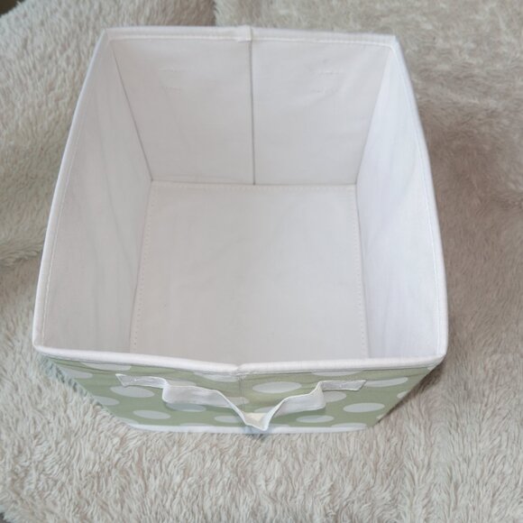 Set of 6 Babies R Use Folding Nursery Fabric Storage Cube with Handles - Sage - Picture 10 of 12